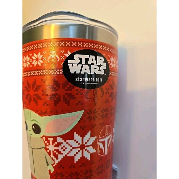 TERVIS Star Wars Christmas Sweater Baby Yoda Grogu Stainless Steel Tumbler NEW - Picture 12 of 13